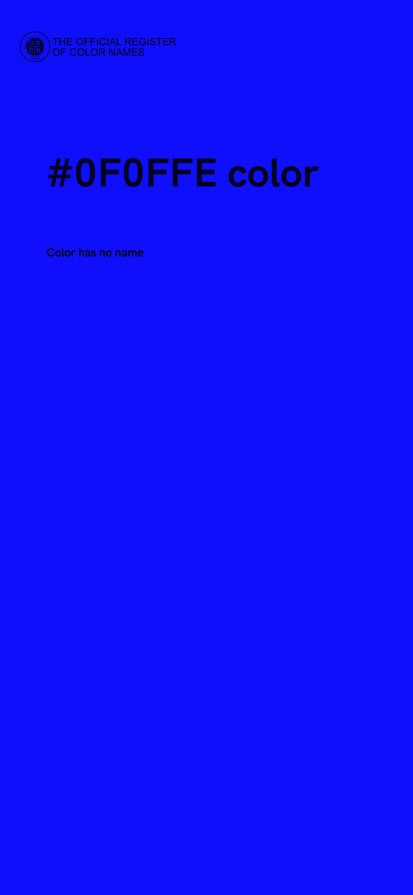 #0F0FFE color image