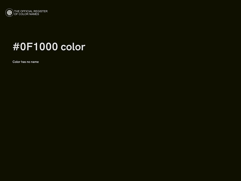 #0F1000 color image