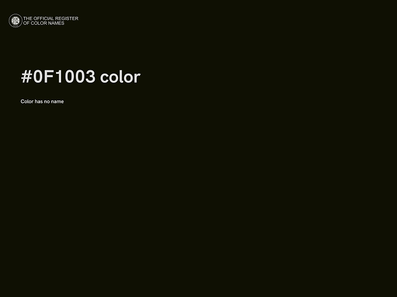 #0F1003 color image