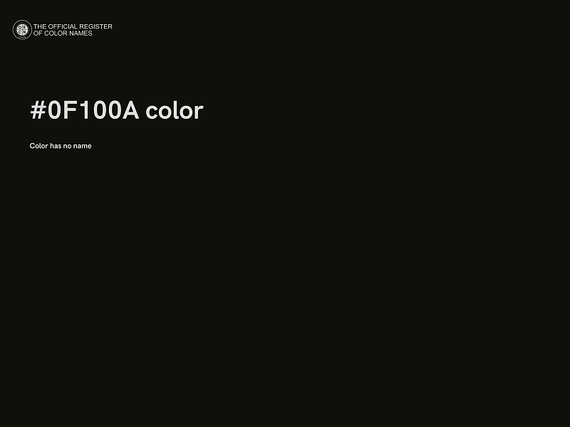 #0F100A color image