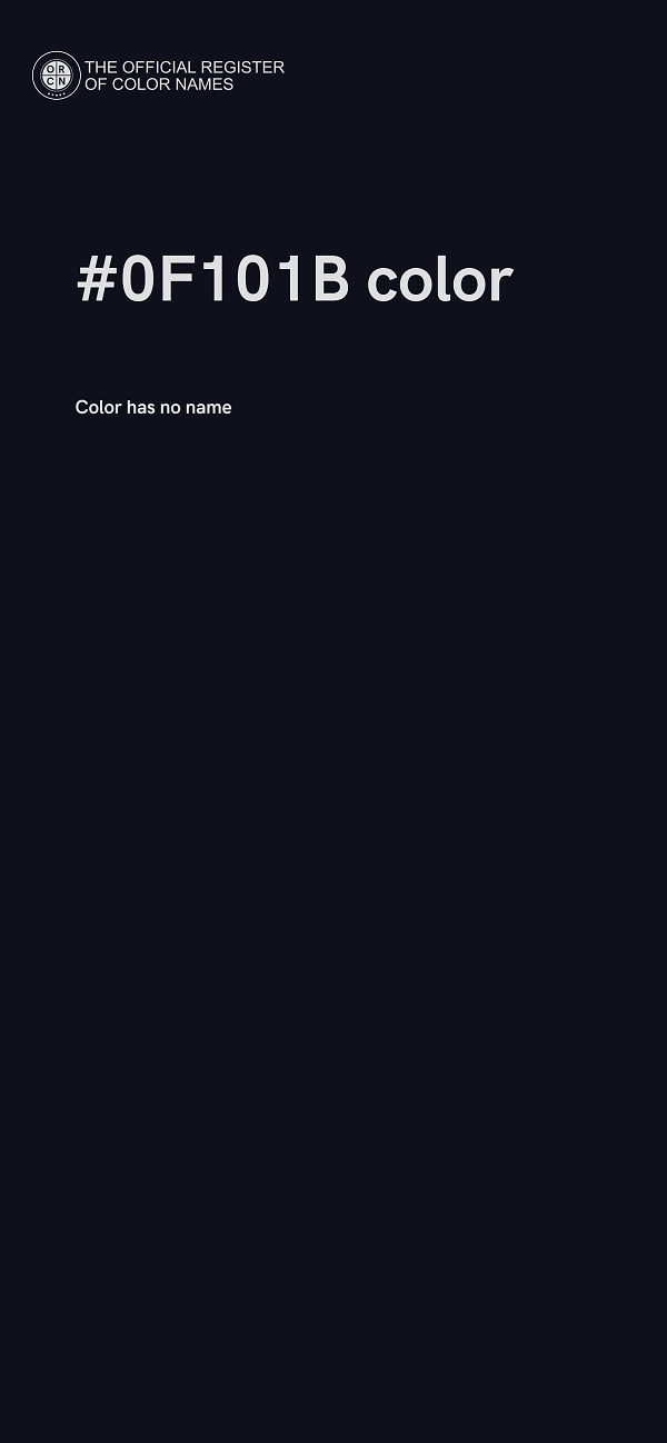 #0F101B color image