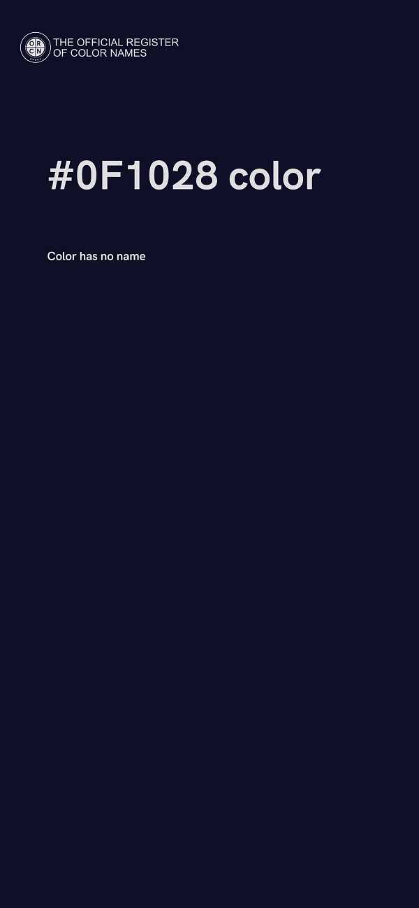 #0F1028 color image