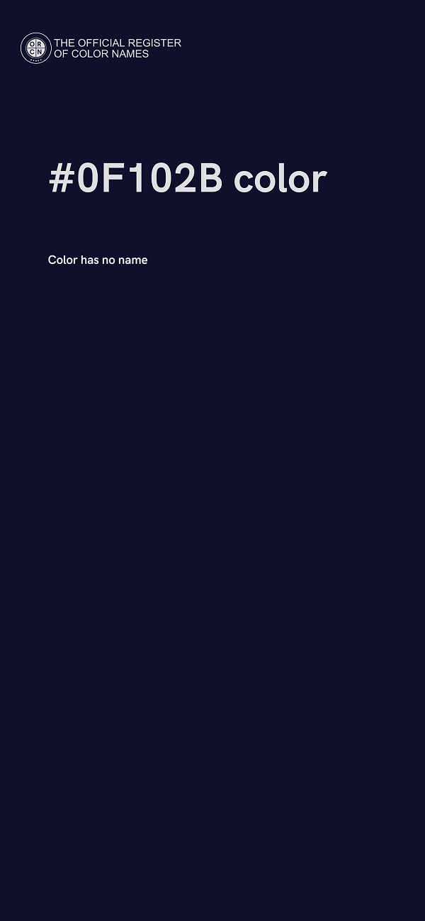 #0F102B color image