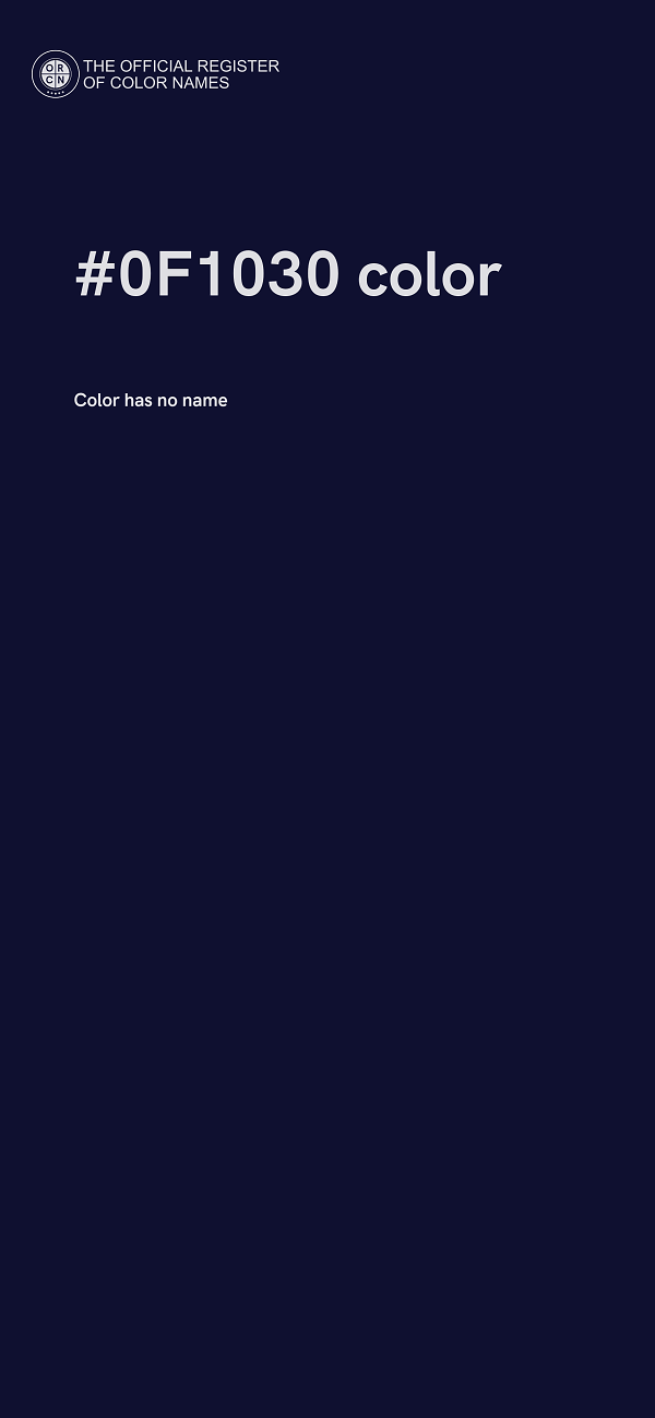 #0F1030 color image