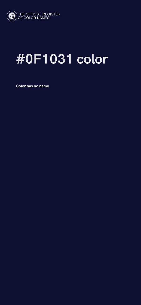 #0F1031 color image