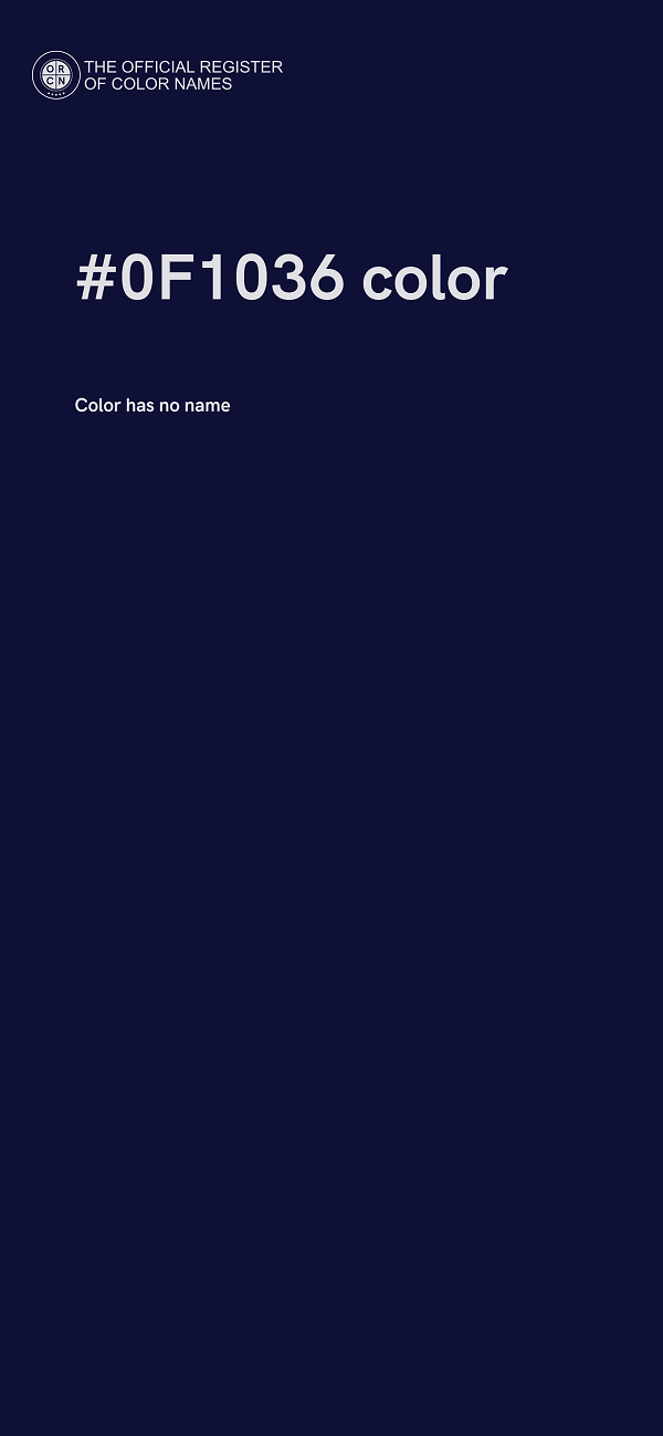 #0F1036 color image