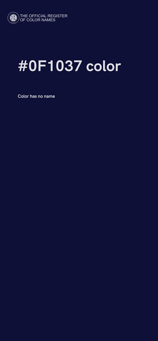 #0F1037 color image