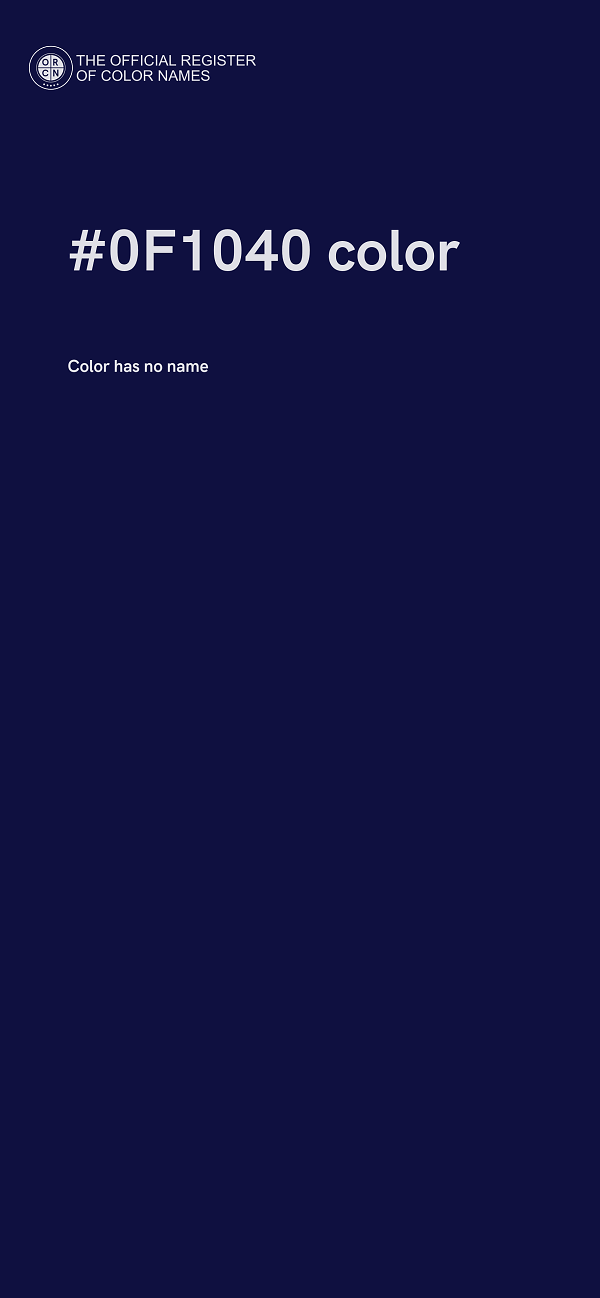 #0F1040 color image
