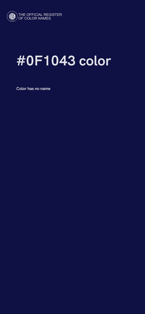 #0F1043 color image