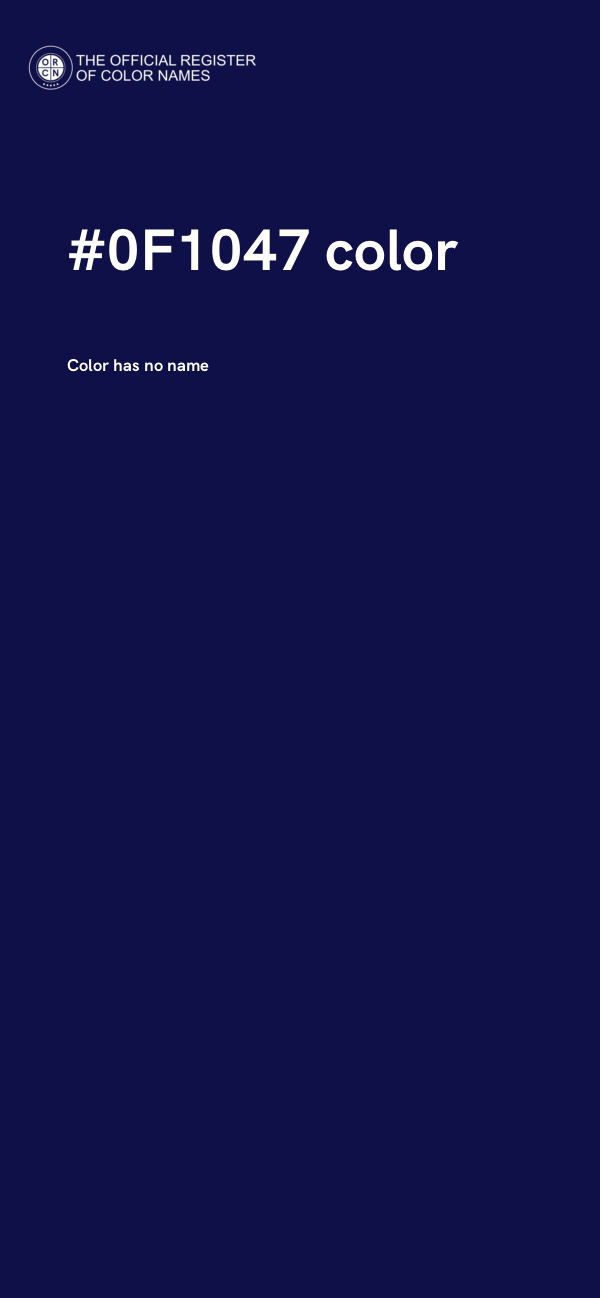 #0F1047 color image