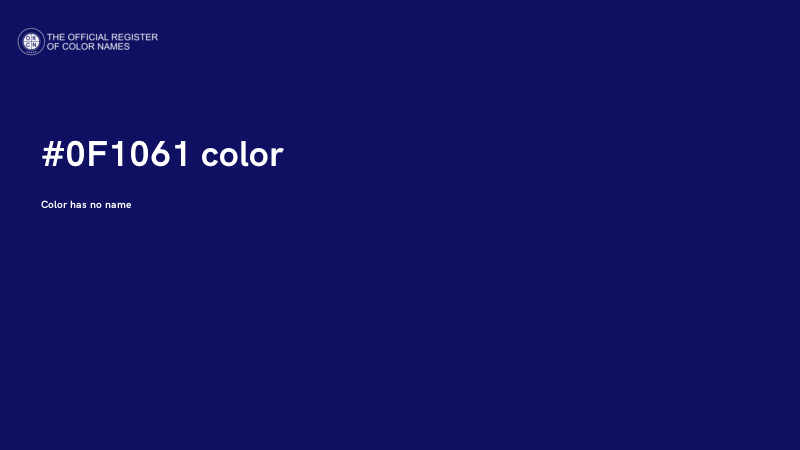 #0F1061 color image