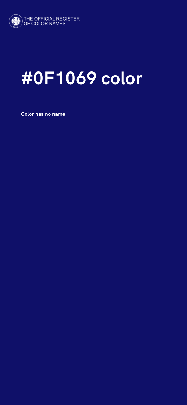 #0F1069 color image