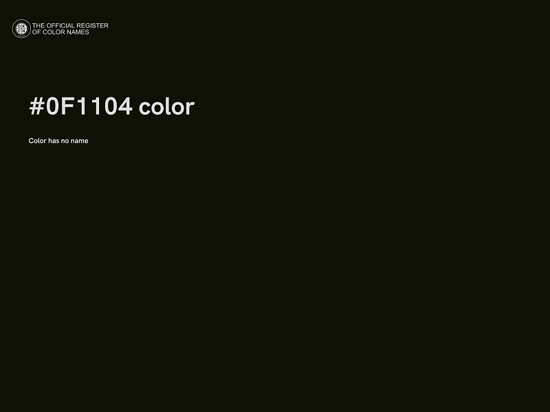 #0F1104 color image