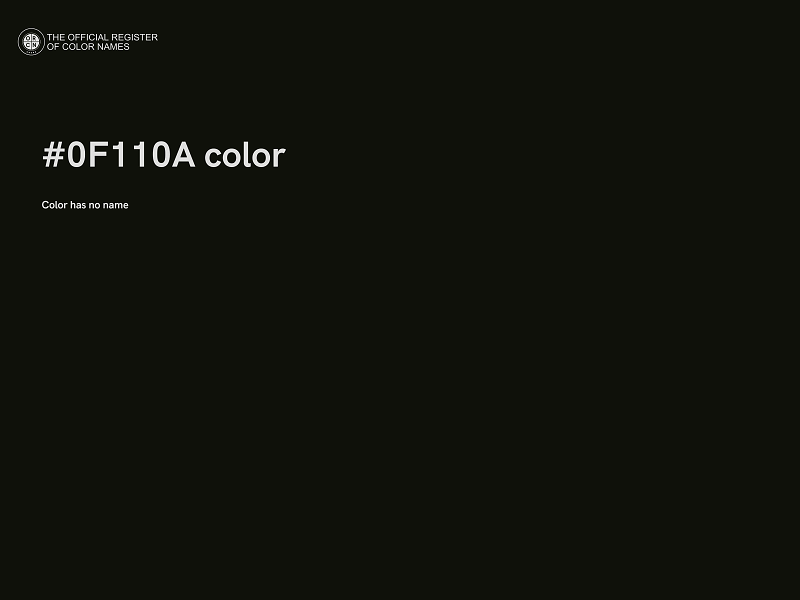 #0F110A color image