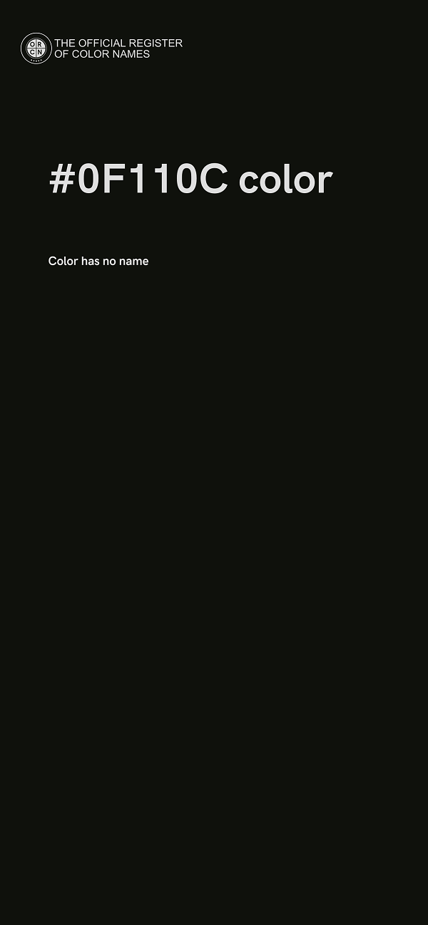 #0F110C color image