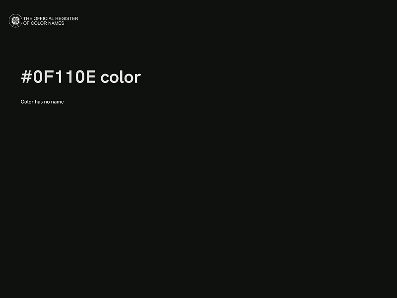 #0F110E color image