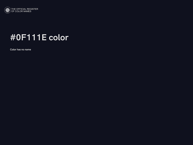 #0F111E color image