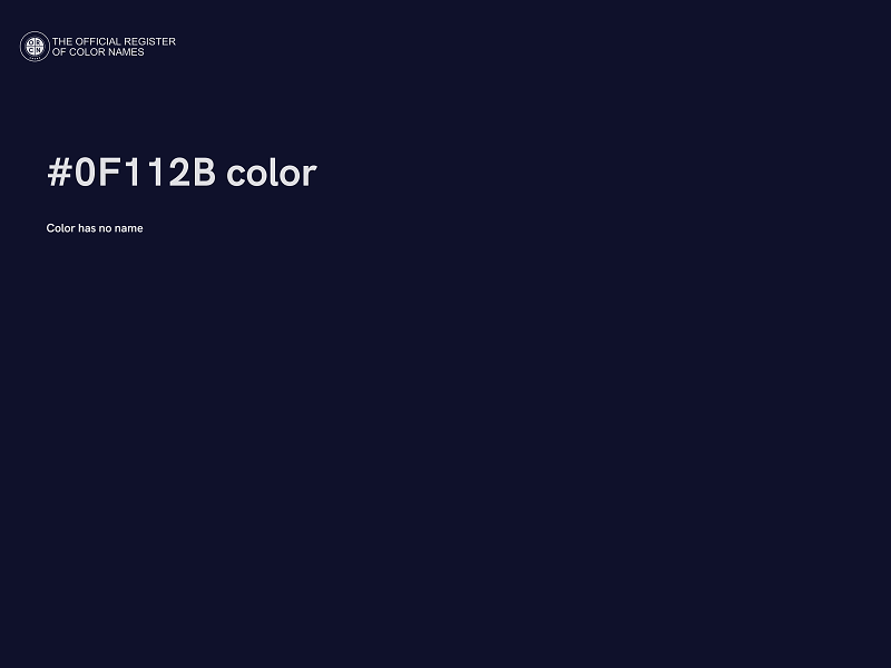 #0F112B color image