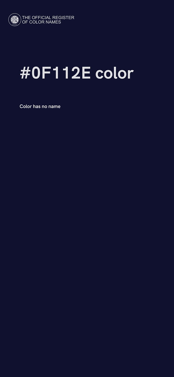 #0F112E color image