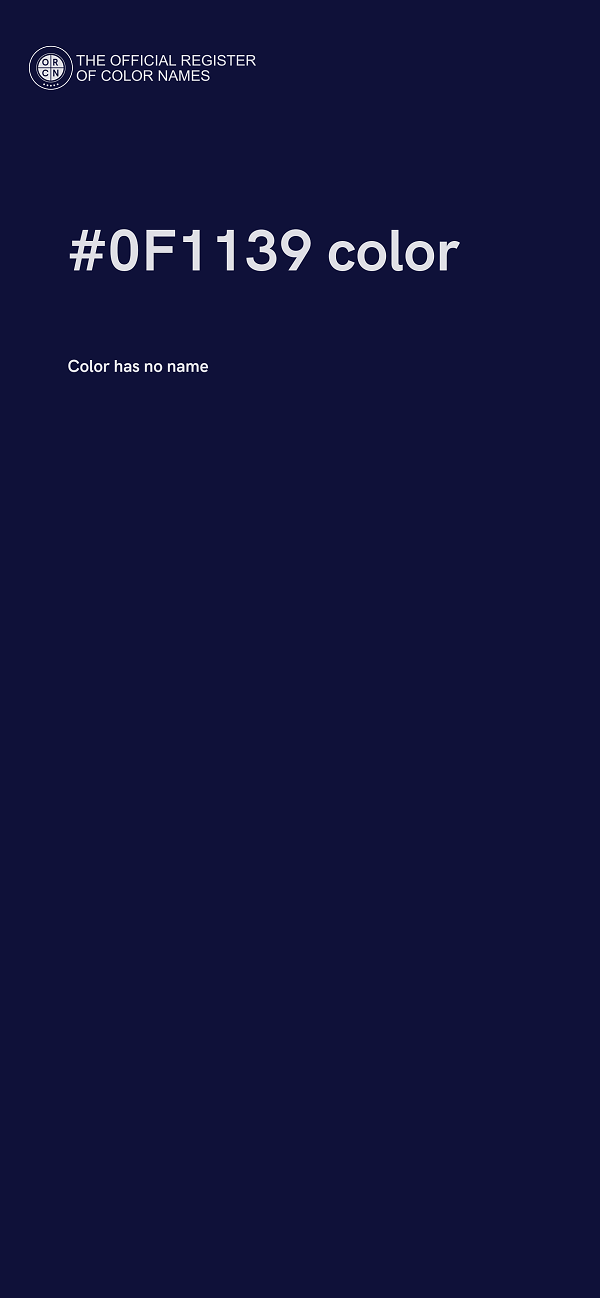 #0F1139 color image