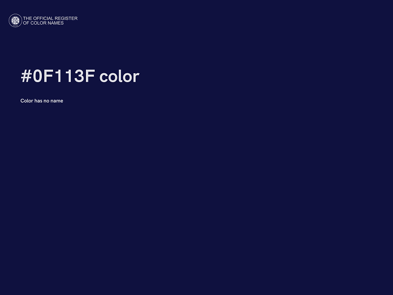 #0F113F color image