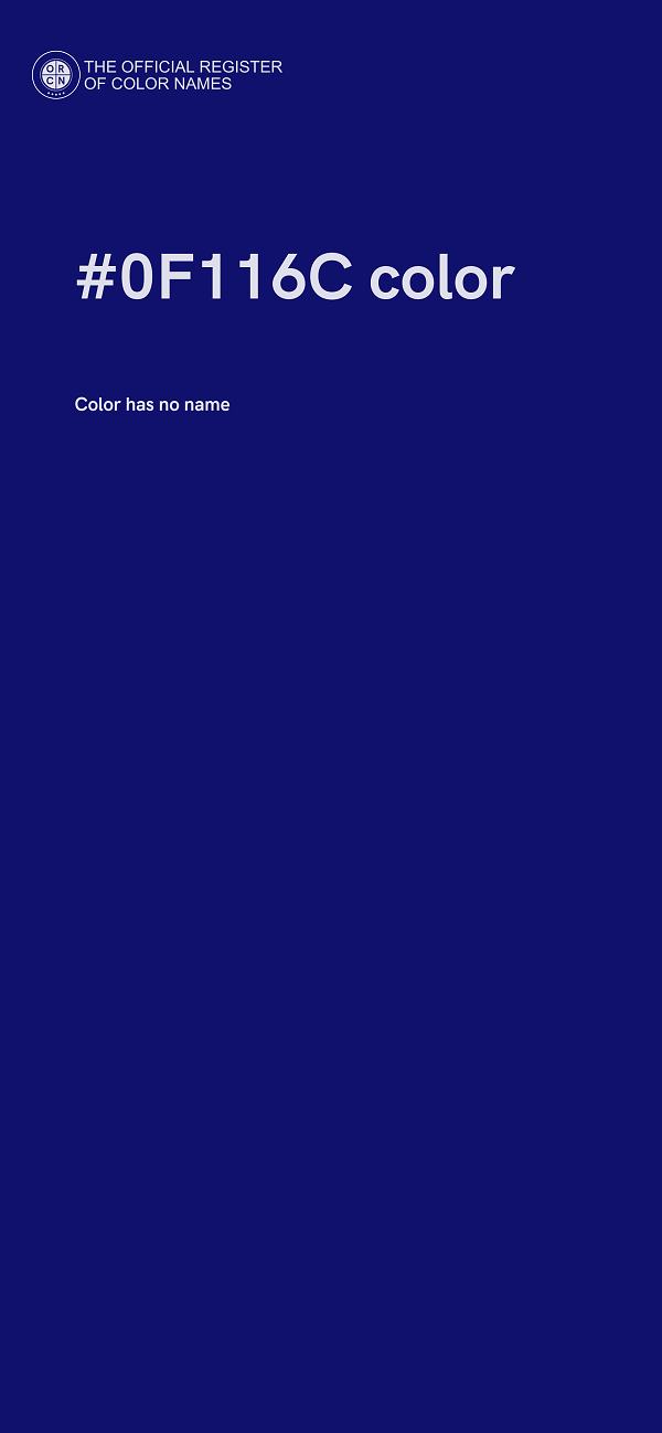 #0F116C color image