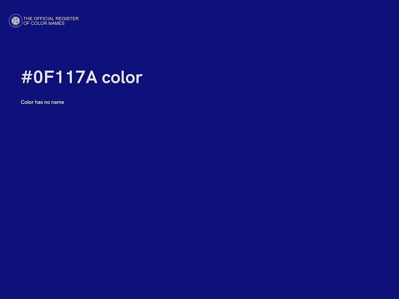 #0F117A color image