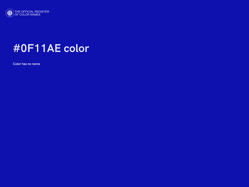 #0F11AE color image