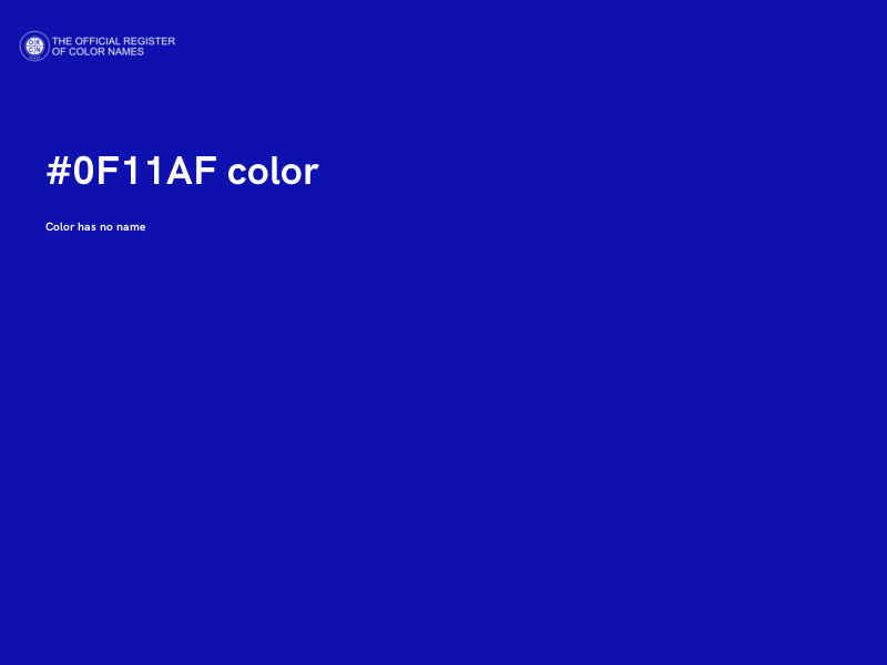 #0F11AF color image