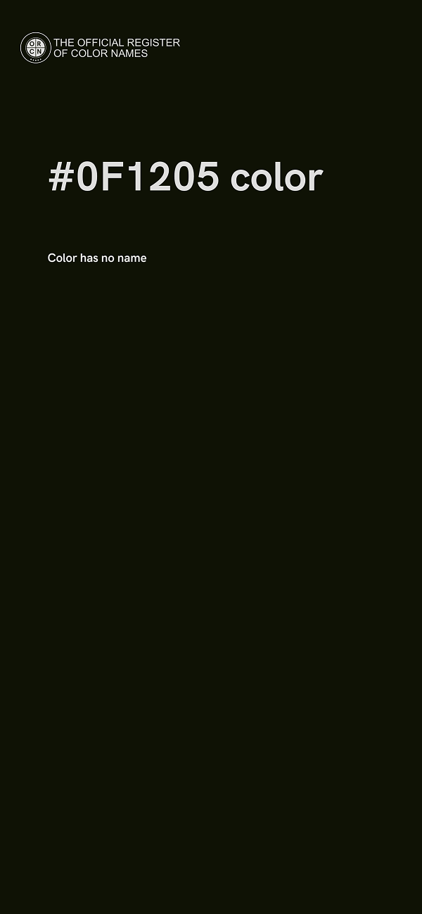 #0F1205 color image