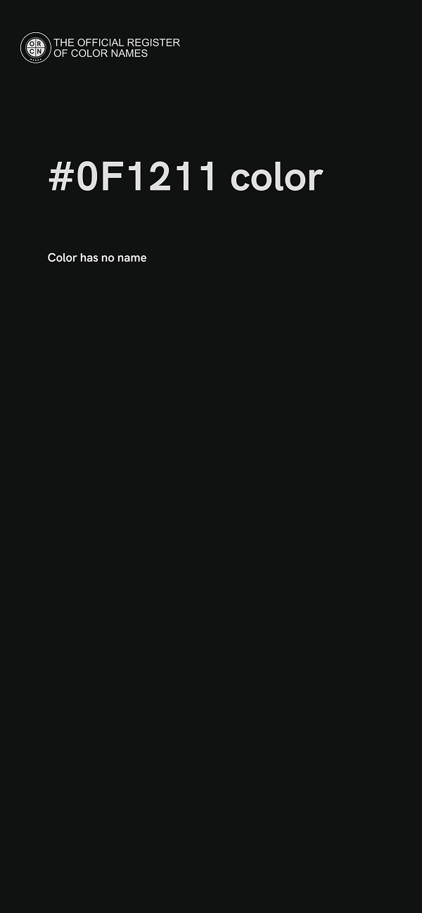 #0F1211 color image