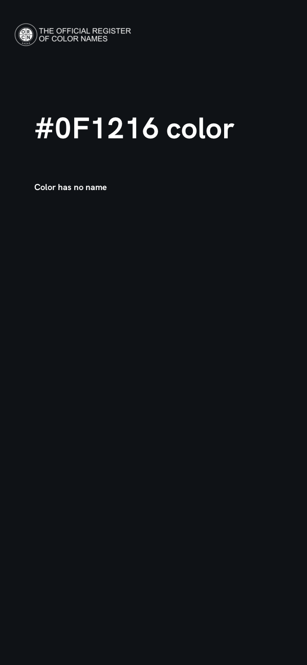 #0F1216 color image