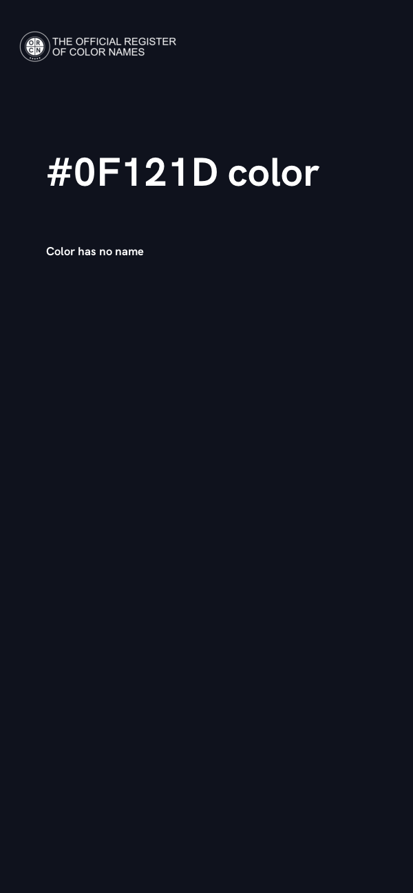 #0F121D color image