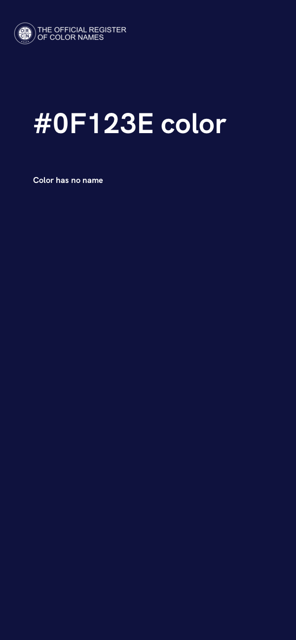 #0F123E color image