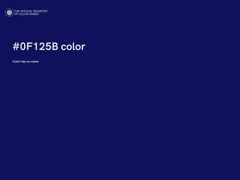 #0F125B color image