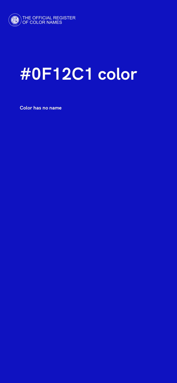 #0F12C1 color image
