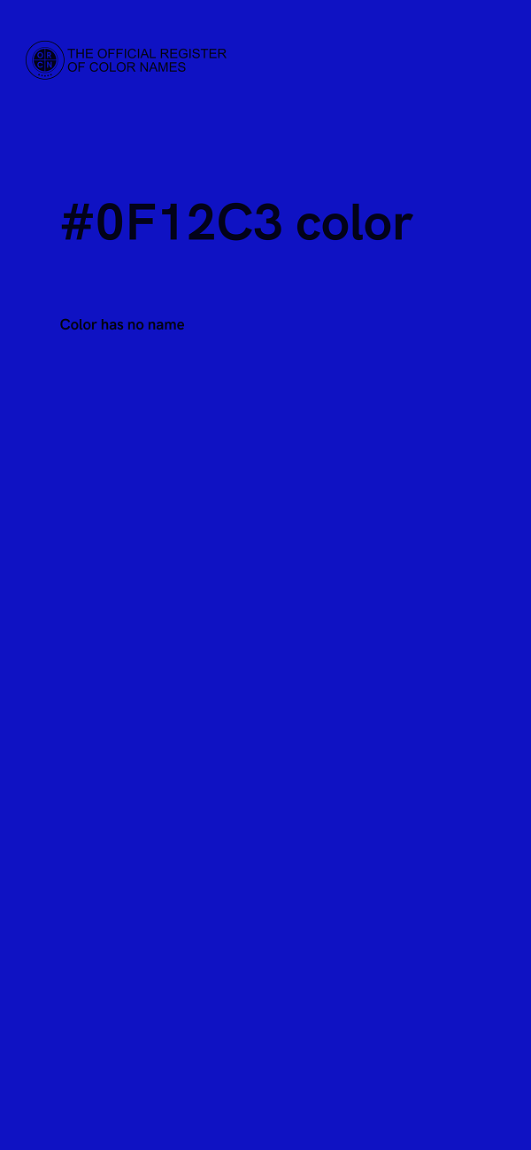 #0F12C3 color image