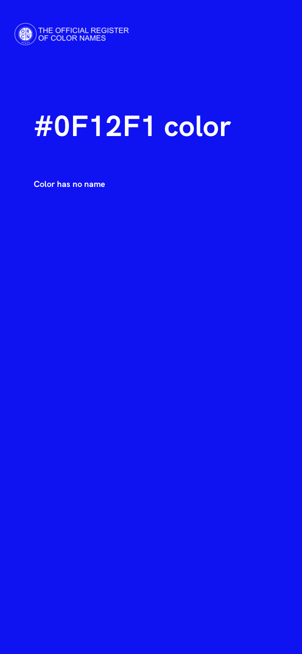 #0F12F1 color image