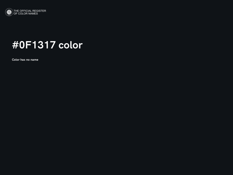#0F1317 color image