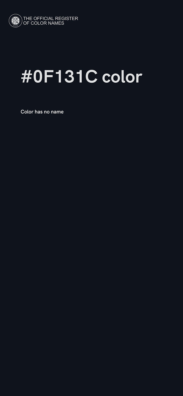 #0F131C color image