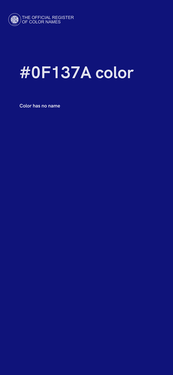 #0F137A color image