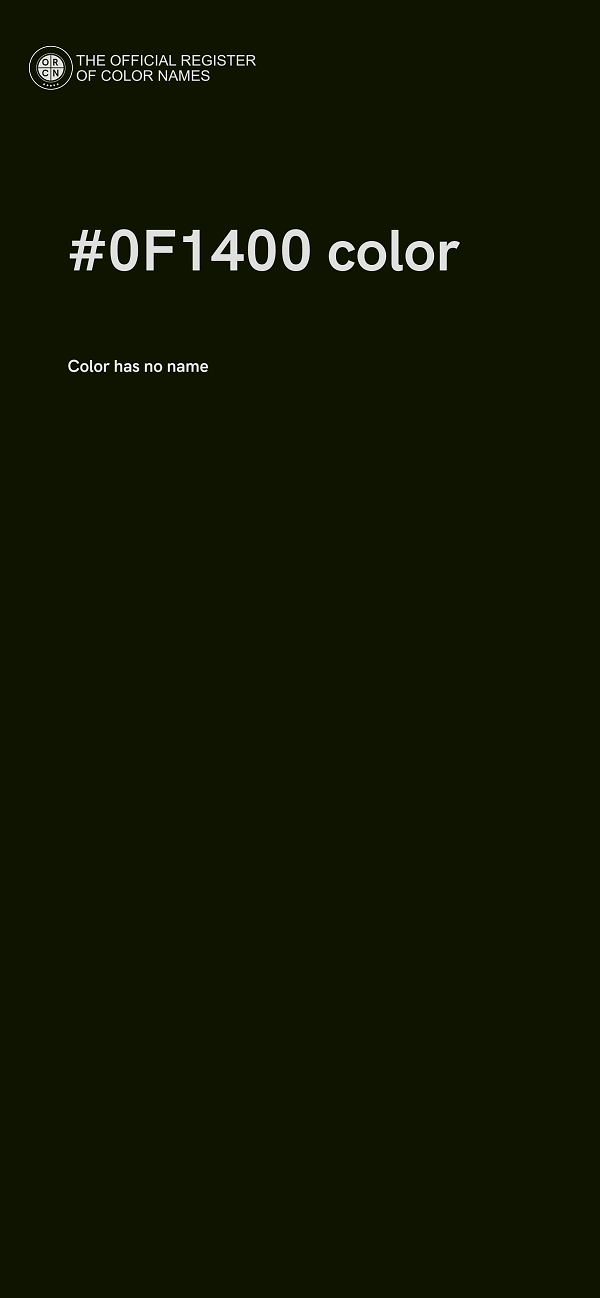 #0F1400 color image
