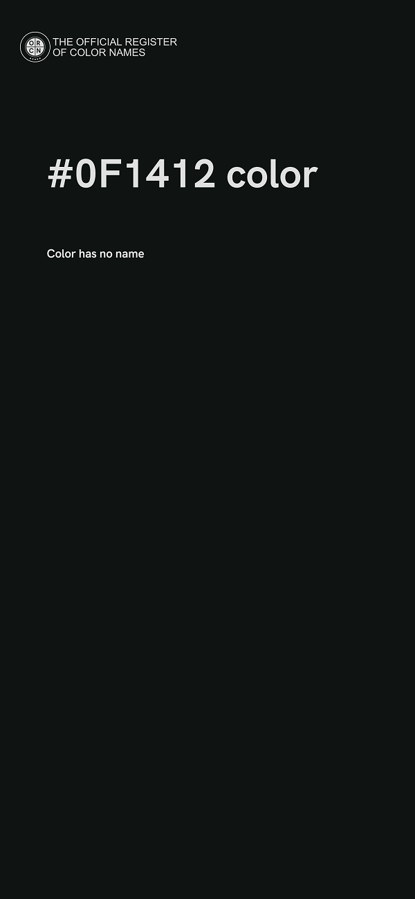 #0F1412 color image