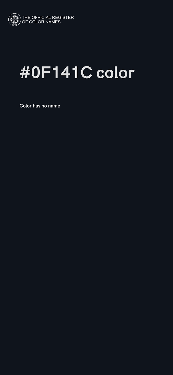 #0F141C color image