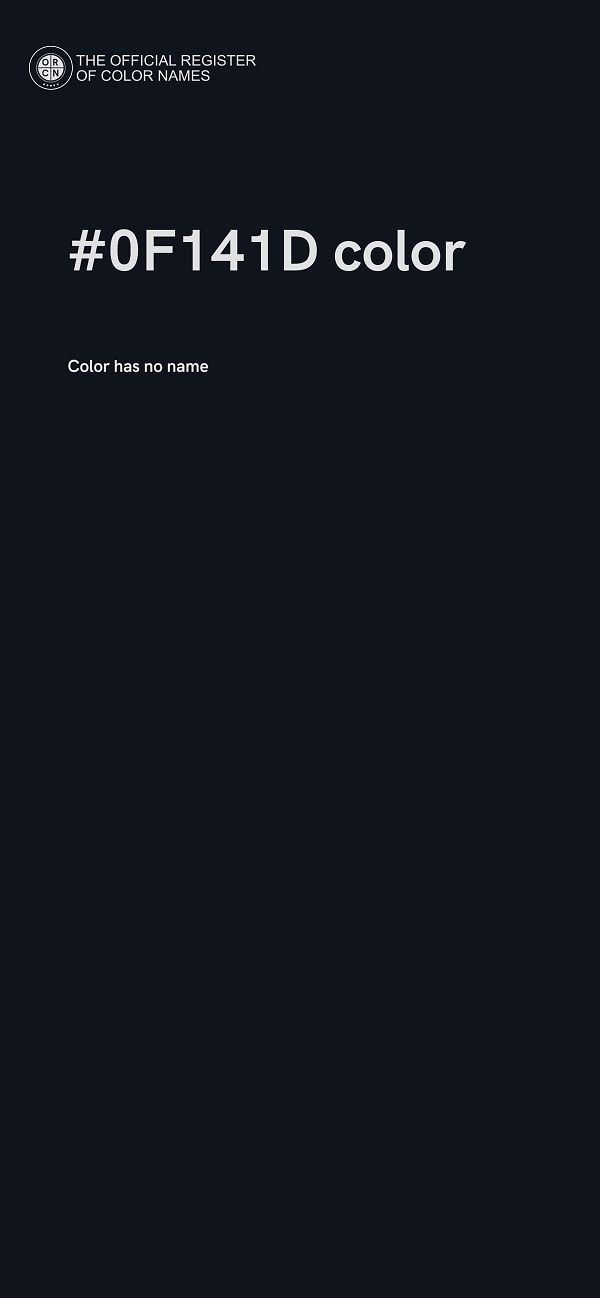 #0F141D color image