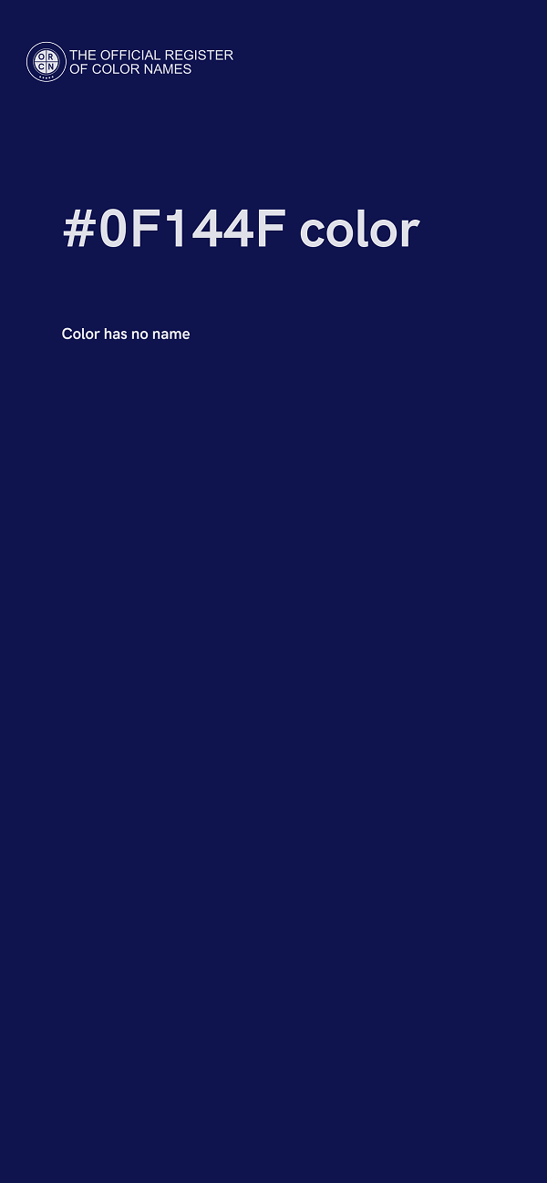 #0F144F color image