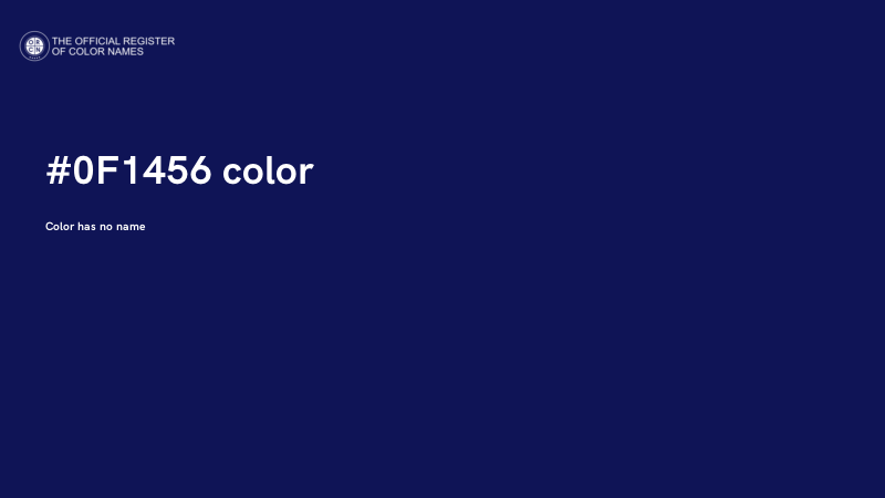 #0F1456 color image