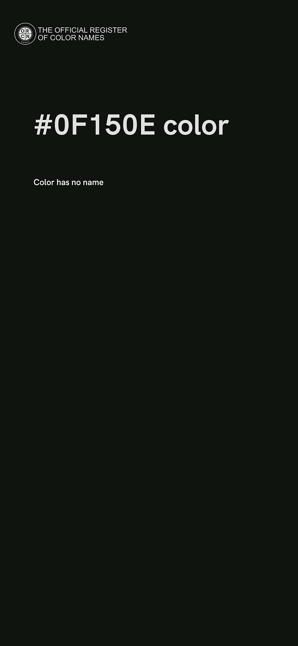 #0F150E color image
