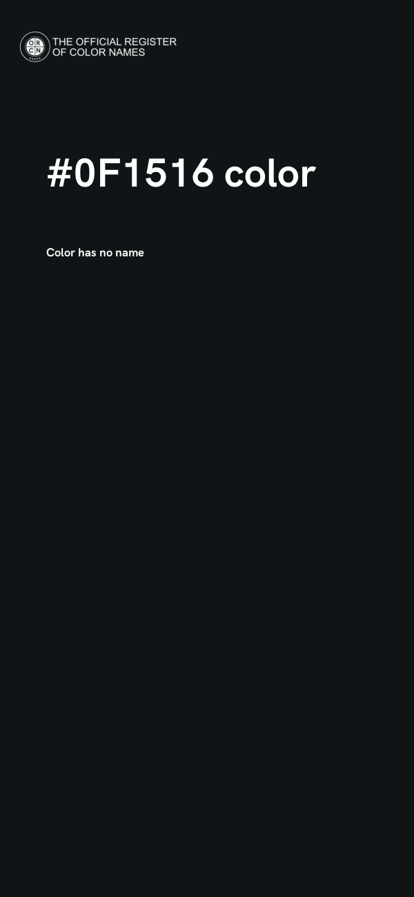 #0F1516 color image