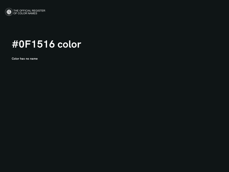 #0F1516 color image